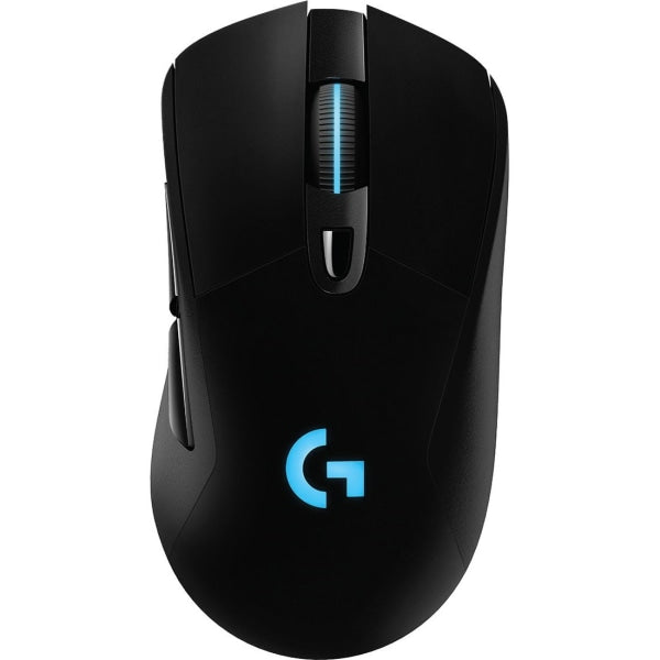 Logitech G703 LIGHTSPEED Wireless Gaming Mouse w/ HERO 25K Sensor LIGHTSYNC RGB POWERPLAY Compatible Lightweight 95g+10g Optional 100-25 600 DPI Rubber Side Grips
